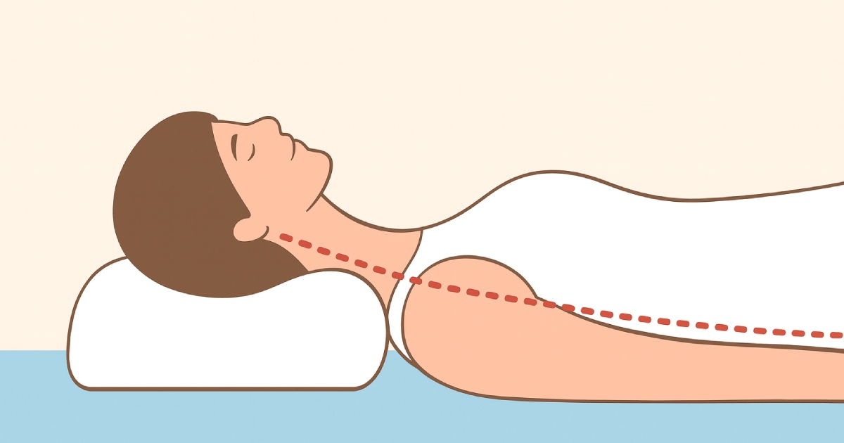 Подушка помогает снизить нагрузку на мышцы шеи Подушка помогает снизить нагрузку на мышцы шеи