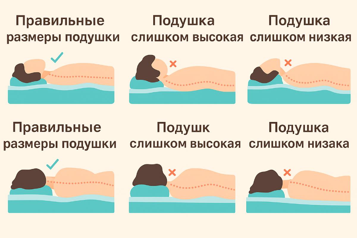 Как правильно лежать и спать на ортопедической подушке Как правильно лежать и спать на ортопедической подушке