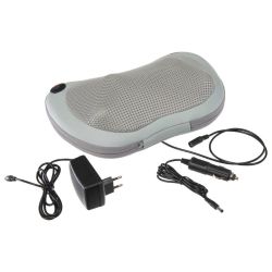 Массажная подушка Bradex KZ 0564 с подогревом и разминающим массажем Шиацу, серая