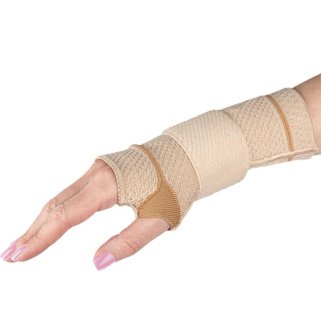 Бандаж компрессионный на лучезапястный сустав со съемной стяжкой (правый) Т-8381С/3(R) Evolution Silver (Т.36.81С) 