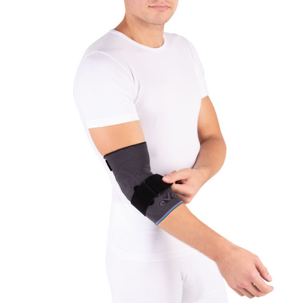 Бандаж компрессионный на локтевой сустав со съемной стяжкой Т-8281С Evolution  Silver Бандаж компрессионный на локтевой сустав со съемной стяжкой Т-8281С Evolution  Silver