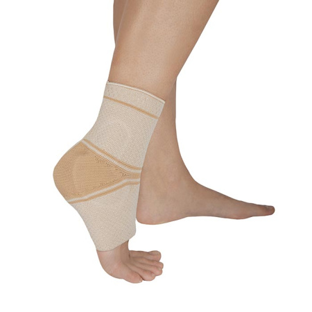 Бандаж компрессионный на голеностопный сустав с силиконовыми пелотами Т-8681/3 Evolution Silver (Т.46.81) 