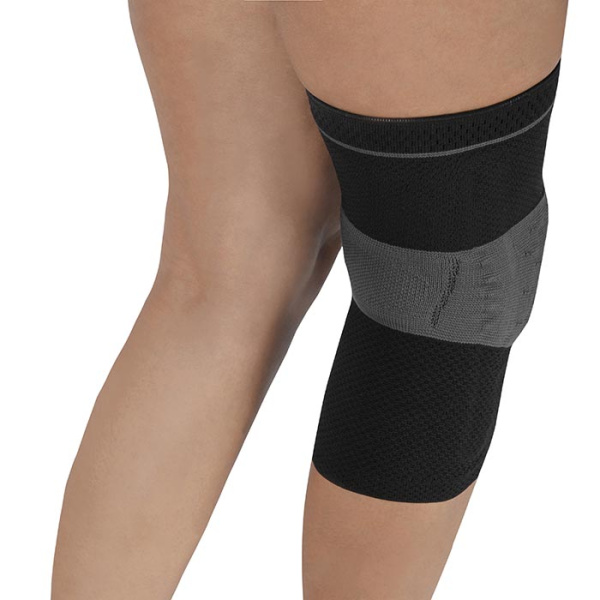 Бандаж компрессионный на коленный сустав на широкое бедро Т-8582/3 Evolution Silver (Т.44.82)  Бандаж компрессионный на коленный сустав на широкое бедро Т-8582/3 Evolution Silver (Т.44.82)