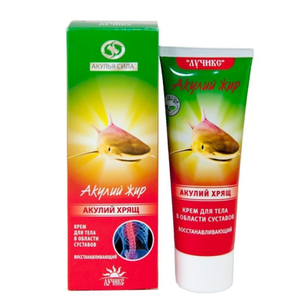 Крем в области суставов восстанавливающий "Акулий жир и Акулий хрящ" 75мл  