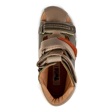 Высокие ортопедические сандалеты с закрытым носком TW-272-20  Twiki